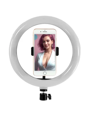 Lampa pierścieniowa RingLight™ 10" RGB na statywie