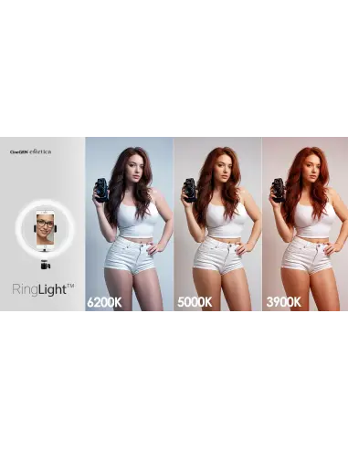 Lampa pierścieniowa RingLight™ 10" RGB na statywie