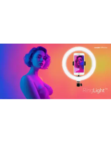 Lampa pierścieniowa RingLight™ 10" RGB na statywie