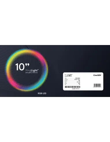 Lampa pierścieniowa RingLight™ 10" RGB na statywie