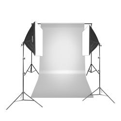 Zestaw z tłem BaseLStudio™ 2x 50x50cm 150W LED