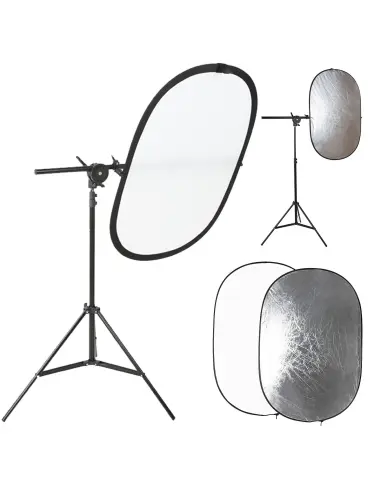 Photography Kit: Oval Diffuser, Handle, Tripod