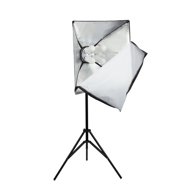 Lumilux 2x Softbox 40x40cm 4-Bulb LED 1000W Set