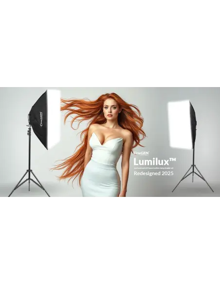 Lumilux™ 2 softboksy 4-żarówkowe LED 40x40cm 1000W