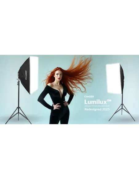 Lumilux™ 2 softboksy 4-żarówkowe LED 40x40cm 1000W