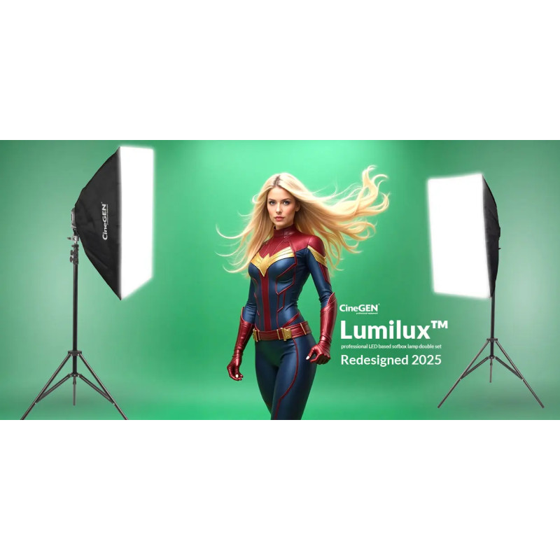 Lumilux 2x Softbox 40x40cm 4-Bulb LED 1000W Set