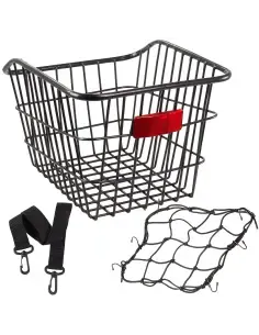 Kosz rowerowy na bagażnik tylny z siatką