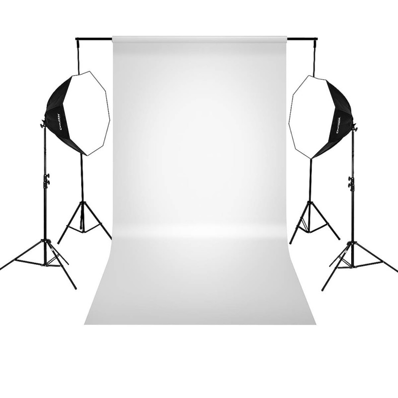 Zestaw z tłem BaseLStudio™ 2x octa 60cm 50W LED