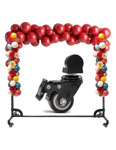 Modular Support Frame with Wheels - Black