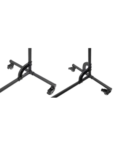 Modulares Schwarz-Weiß-Gestell mit Rädern