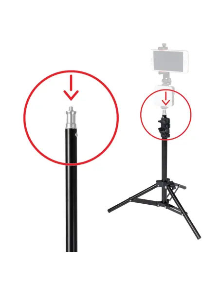 Statyw oświetleniowy 100cm z głowicą 16mm