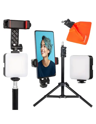 Statyw oświetleniowy 100cm z akcesoriami