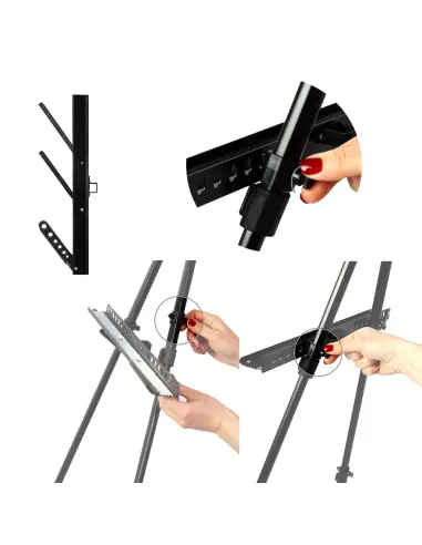 Sztaluga malarska 160cm z klipsamii