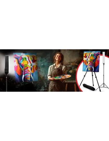 Sztaluga malarska 180cm + lampa panelowa