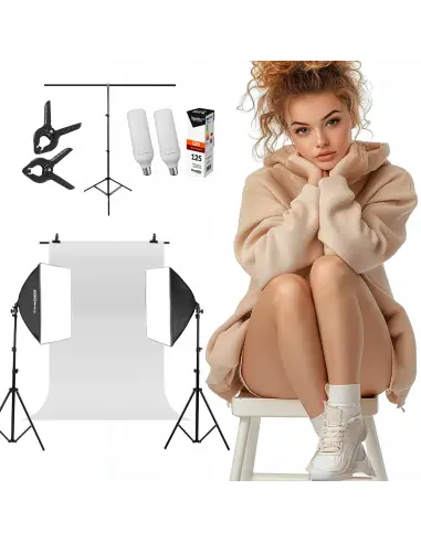 Keylights Background Set 2x 60x60cm 125W LED