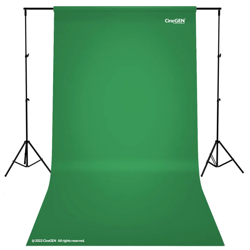 Zestaw studyjny 2x125W LED + tło GreenScreen 60x60