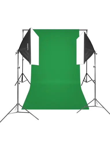 Zestaw z tłem StudioLights™ 2x 50x70cm 125W LED