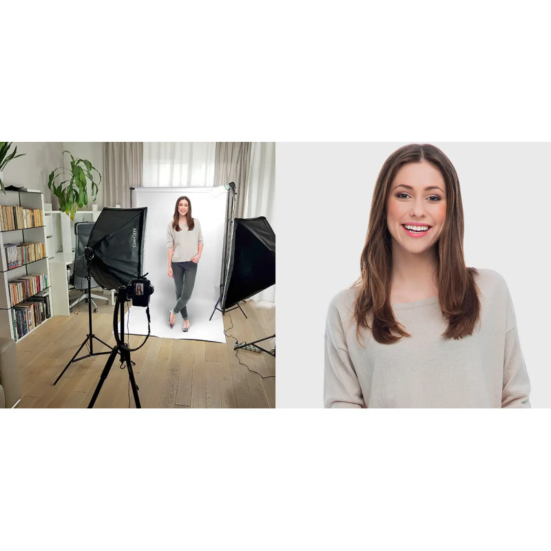 StudioLights™ Background Kit 2x 85W LED 50x70cm