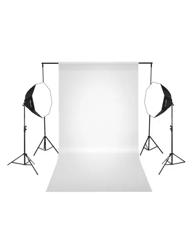 Zestaw z tłem StudioLights™ 2x octa 90cm 125W LED