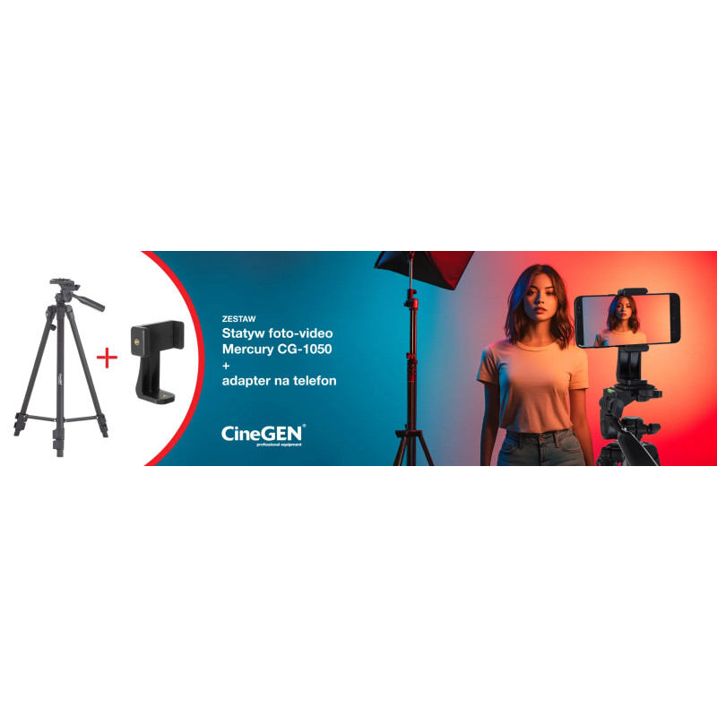 Fotostativ Mercury CG-1050 mit Adapter | CG Stativ