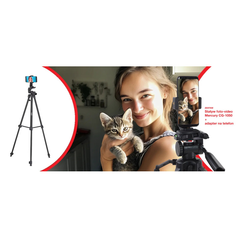 Fotostativ Mercury CG-1050 mit Adapter | CG Stativ