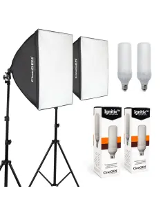 Panolux™ Zestaw lamp SOFTBOX 40x40 85W LED