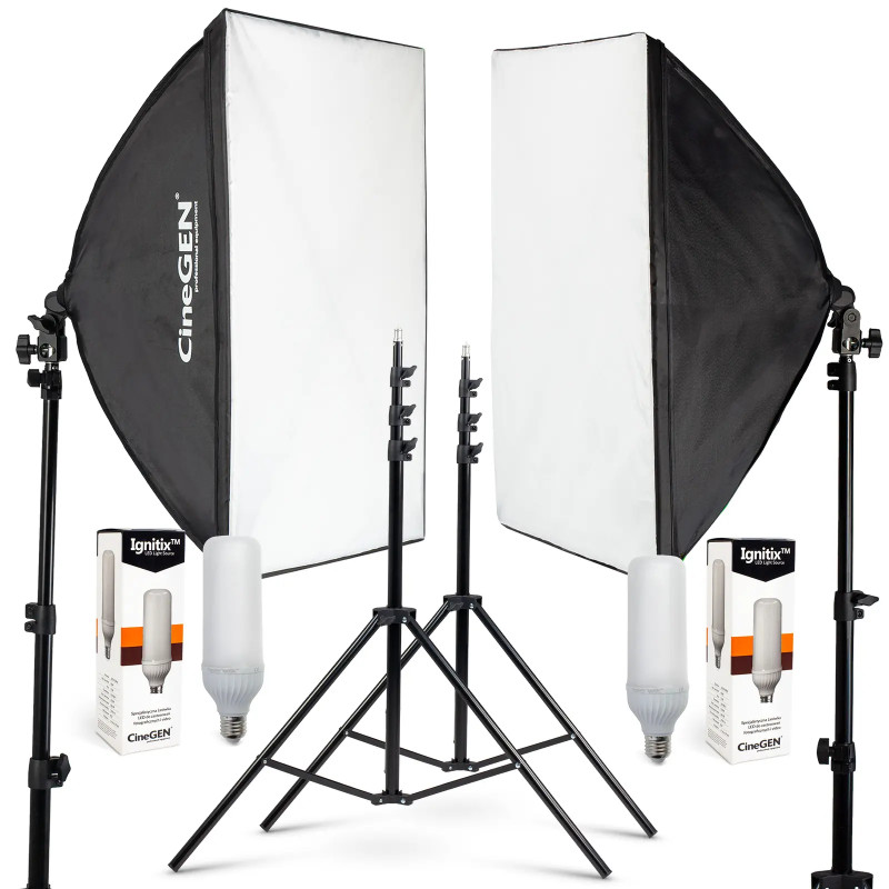 Panolux Zestaw 2x Softbox 40x60 cm 125W LED | Studio