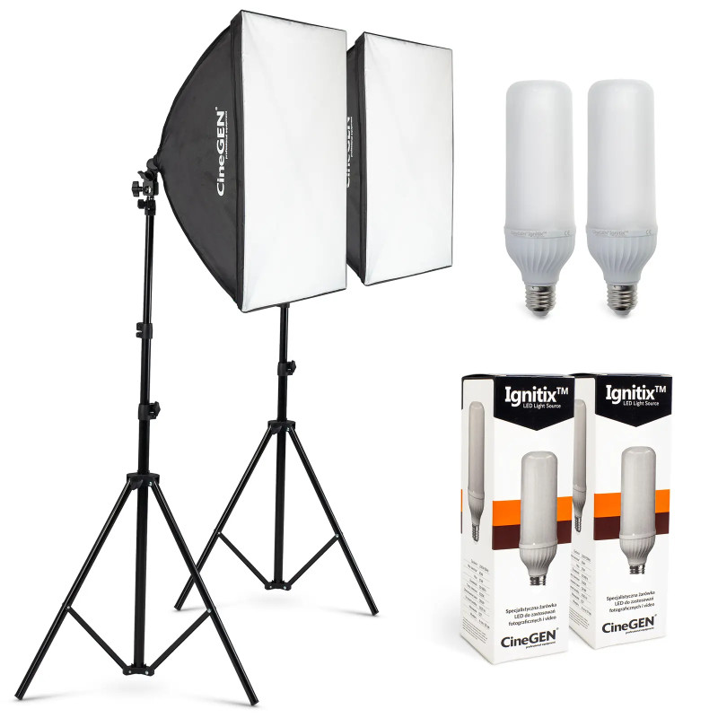 Panolux Zestaw 2x Softbox 40x60 cm 125W LED | Studio