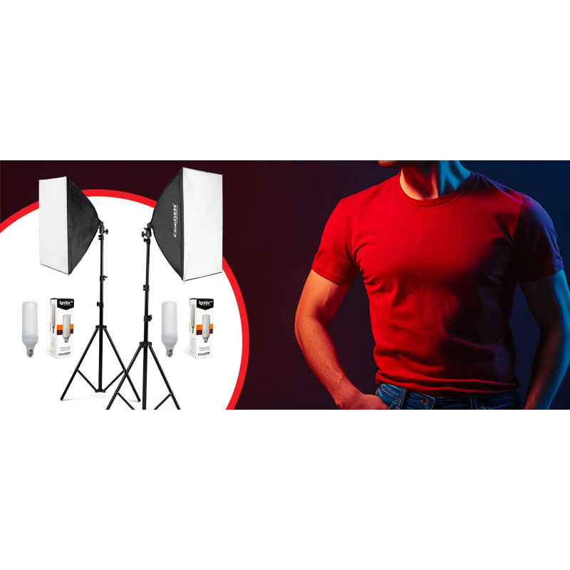 Panolux Zestaw 2x Softbox 40x60 cm 125W LED | Studio