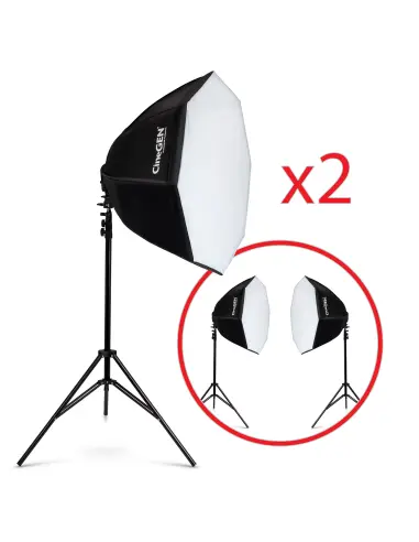 Panolux™ Zestaw lamp SOFTBOX Octa 90cm 85W LED