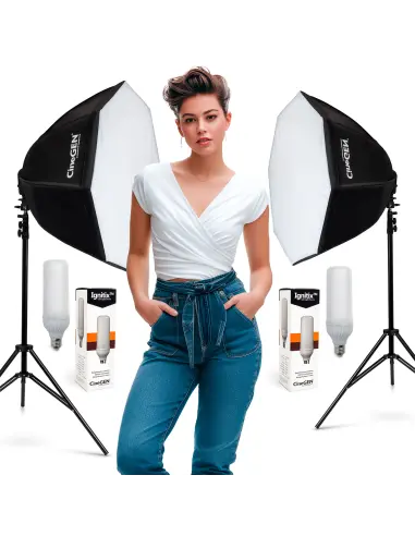 Panolux™ SOFTBOX Octa 60cm 125W LED Kit