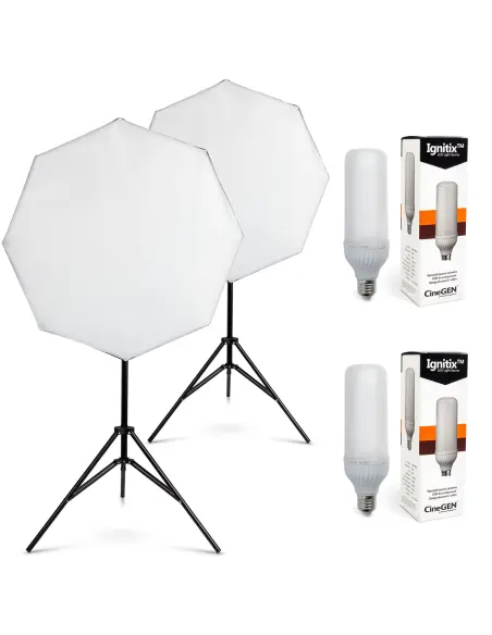 Panolux™ SOFTBOX Octa 60cm 125W LED Kit