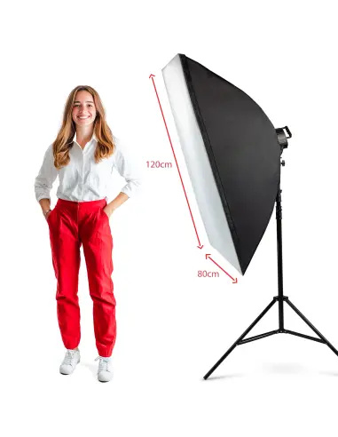 StudioPro™ Background Kit with Softbox 15x125 LED Lamps