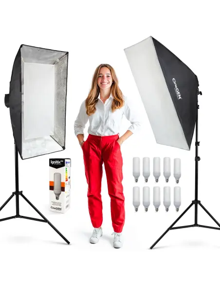 MoreLight™ Set of 2 Lamps 60x90 10x85W LED