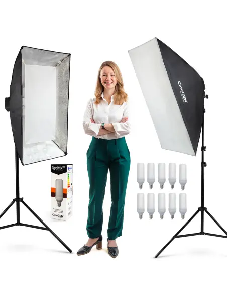 MoreLight™ Set of 2 Lamps 60x90 10x85W LED