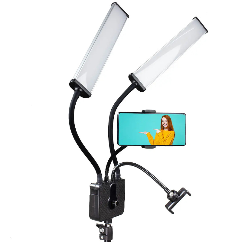 Modulares LED-Set CGRI-21 mit Stativ  i  2 Akkus
