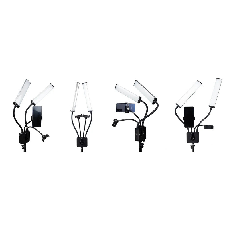 Modulares LED-Set CGRI-21 mit Stativ  i  2 Akkus