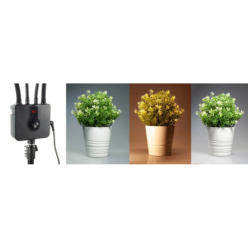 Modulares LED-Set CGRI-21 mit Stativ  i  2 Akkus