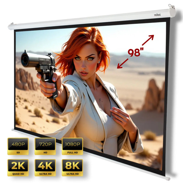 Parker™ Leinwand 200x150 cm | reiba® Projektorschirm