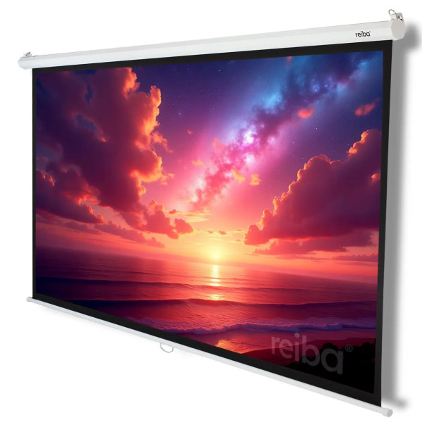 Leinwand in Schrägansicht mit einem Sonnenuntergang über dem Meer in warmen Farben