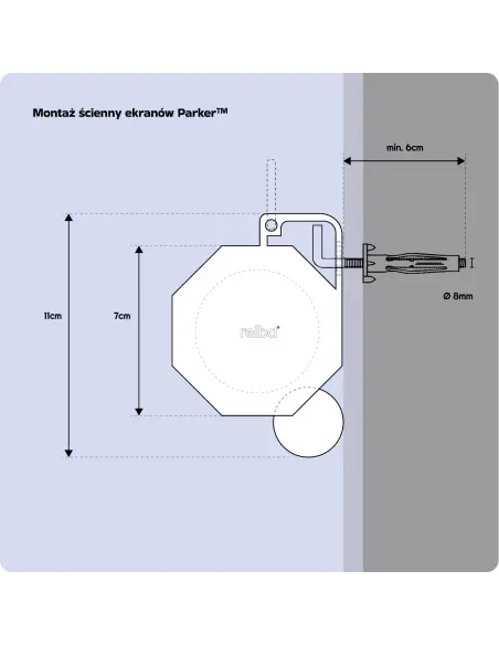 Parker™ 100 Projection Screen 220x125