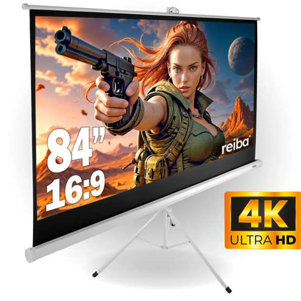 Screenbox™ 84 Zoll Leinwand 185x105 cm | Reiba