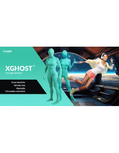 Bright green Green Screen costume, size L