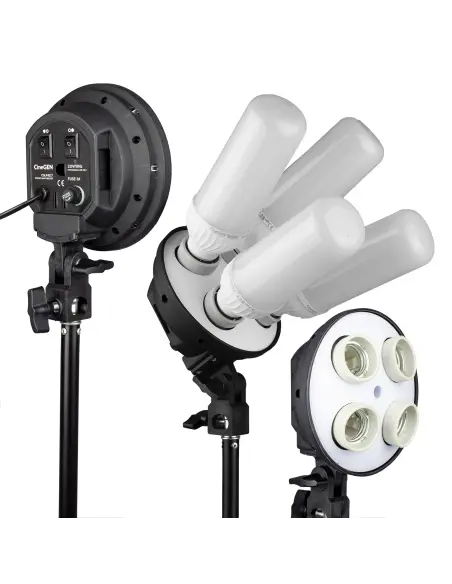 Zestaw z tłem ProSetup™ 8x85W LED octa 80cm