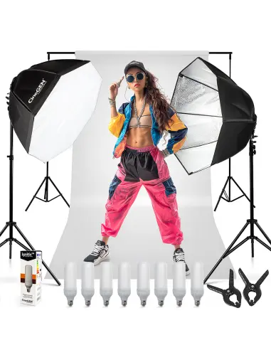 Набір з тлом ProSetup™ 8x85W LED octa 80см