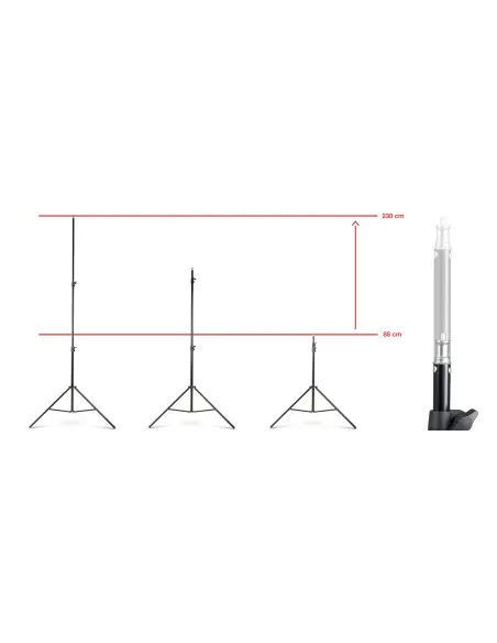 Набір з тлом ProSetup™ 8x85W LED octa 80см