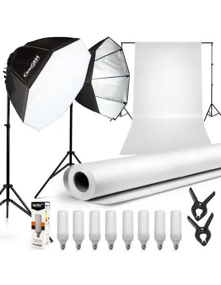 Набір з тлом ProSetup™ 8x85W LED octa 80см