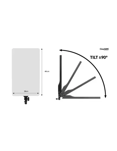 LED-Deckenleuchte ENSÖ™ 240 auf Stativ