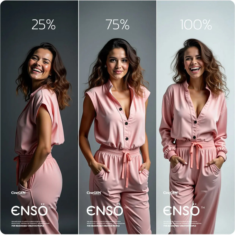 Zestaw 2 lamp LED ENSÖ 240 na statywie | CineGEN