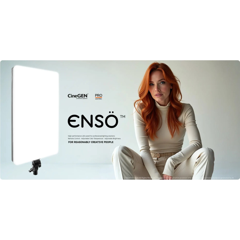 Zestaw 2 lamp LED ENSÖ 240 na statywie | CineGEN